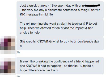 Twitter Messages - Upstanders