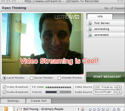 Ustream Settings